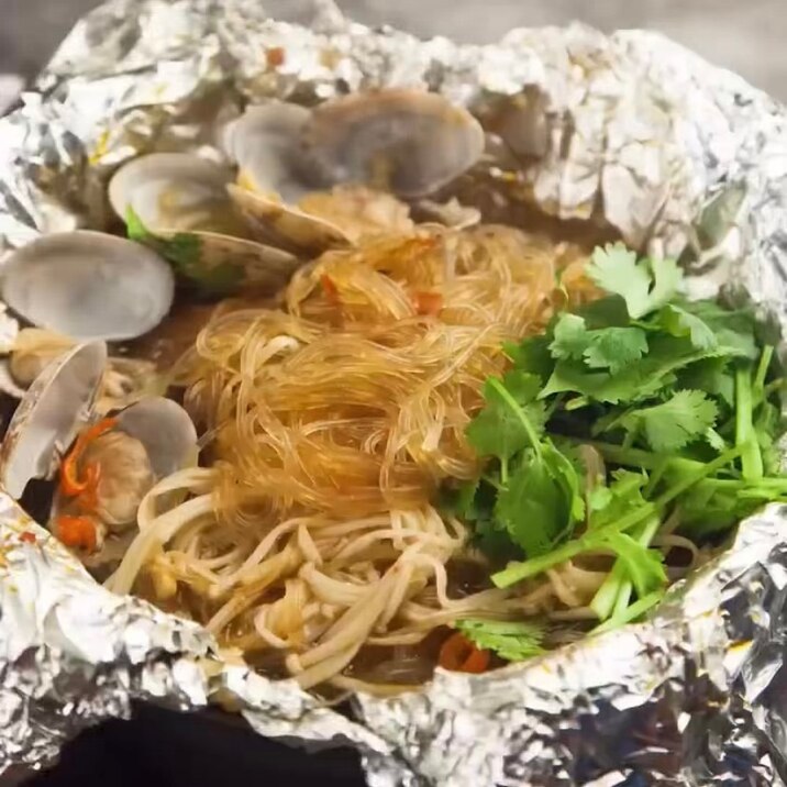 【飯テロ】時短あさり春雨料理